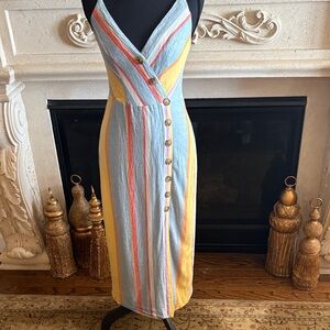 Urban Outfitters Sleeveless Midi Dress in Pastels Size S